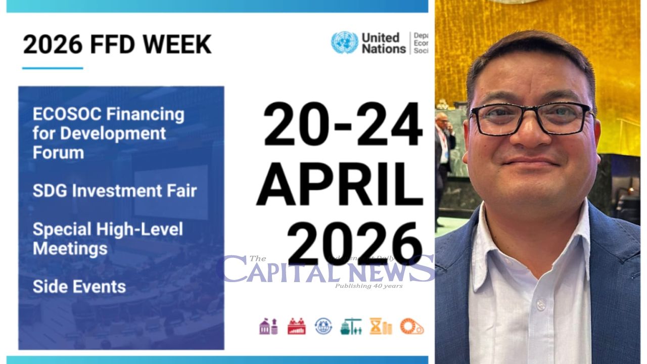 SAARC Journalist Forum President Raju Lama joins High level UN Financing Forum in New York   