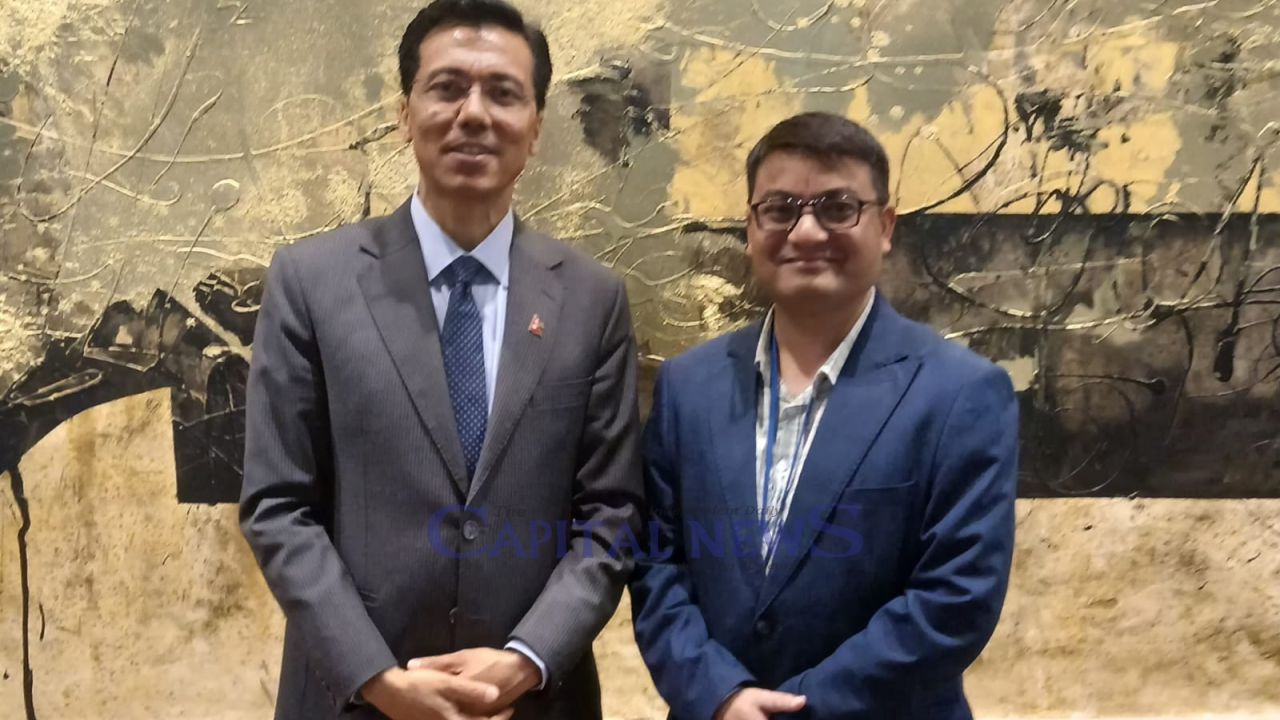 SAARC Journalist Forum President Lama Meets ECOSOC President Thapa at United Nations