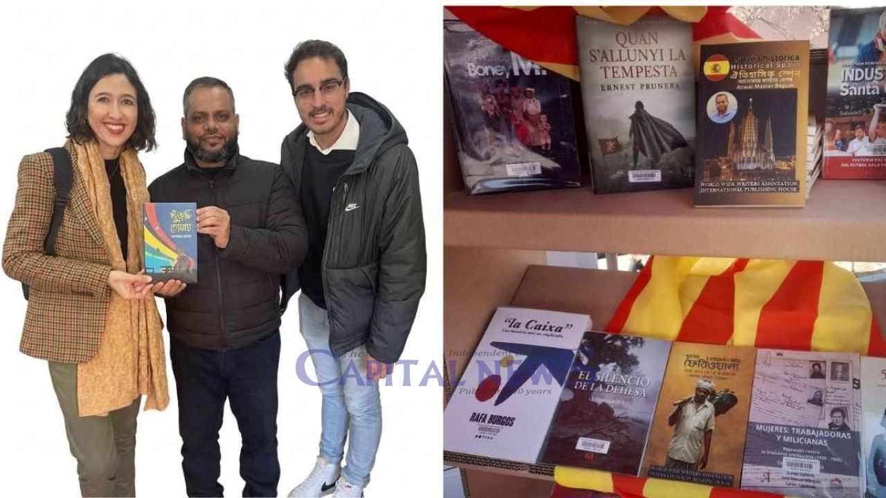 Anwar Hossain showcases two books at Spain’s Sant Jordi festival 