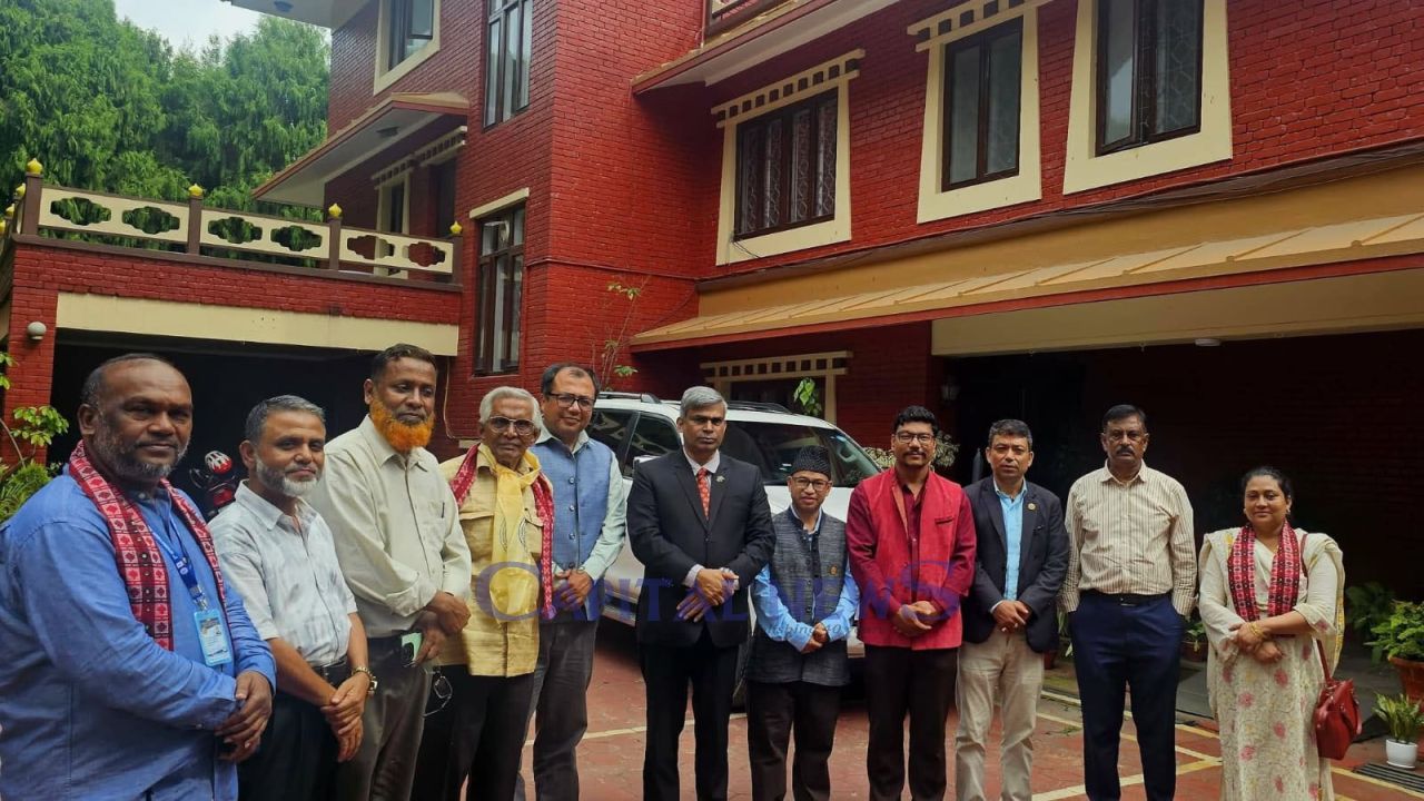 Journalist delegates visit Bangladesh embassy in Kathmandu 