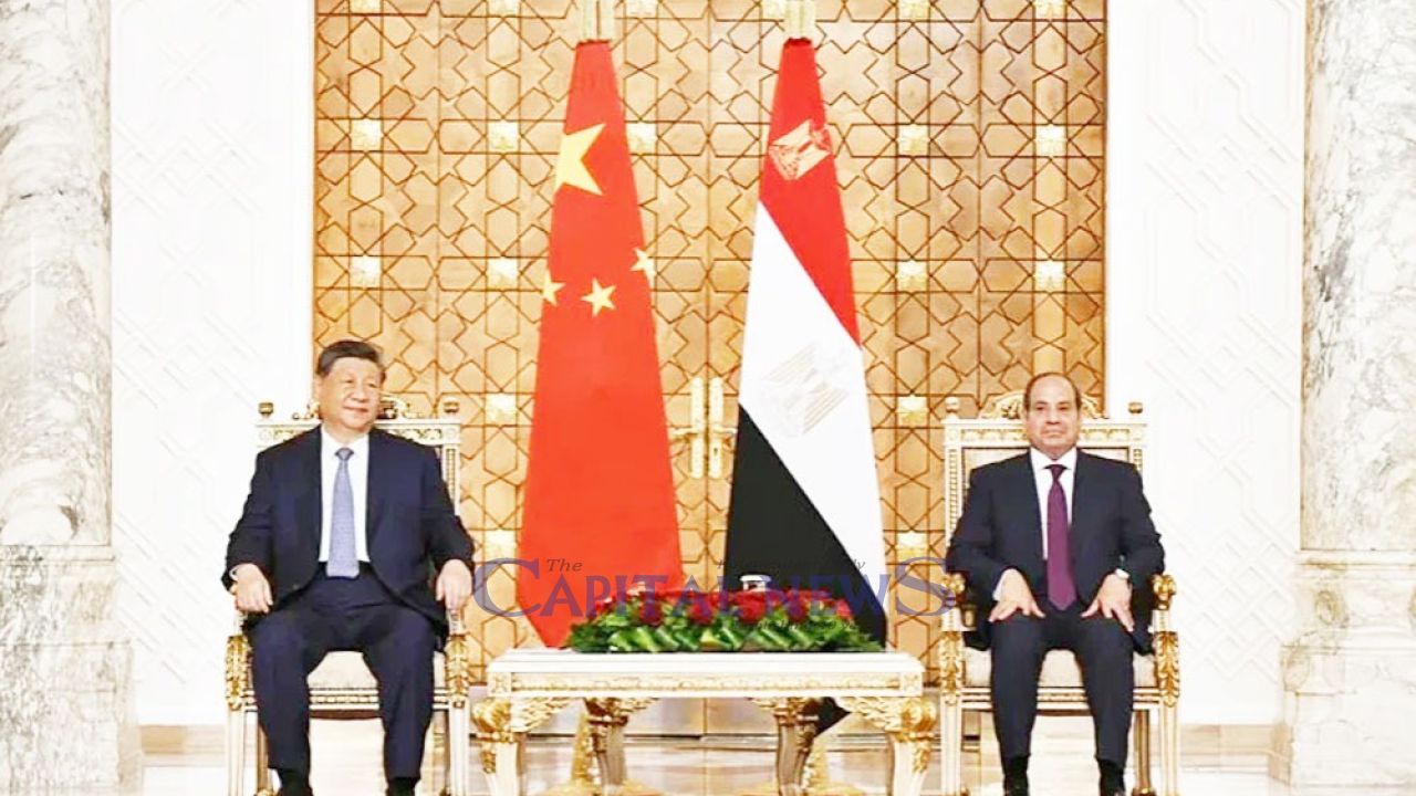 China's Xi urges against Mideast interference in rare Egypt visit