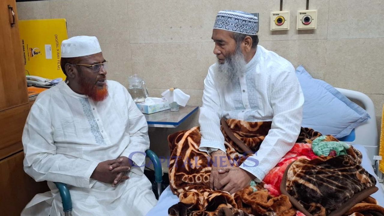 Jamaat Secretary General visits hospitalised Naib-e-Ameer Mujibur Rahman