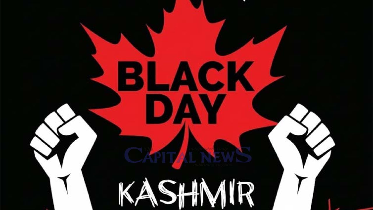 Kashmiris to observe October 27 as Black Day, illegal occupation of Jammu and Kashmir by India